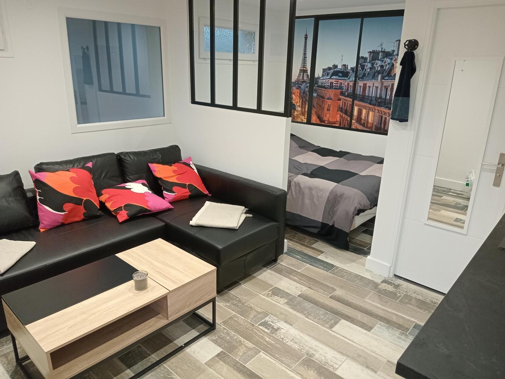 Studio Neuf Joliment Decore A 5 Min De L'Aeroport 아티스 몽스 외부 사진